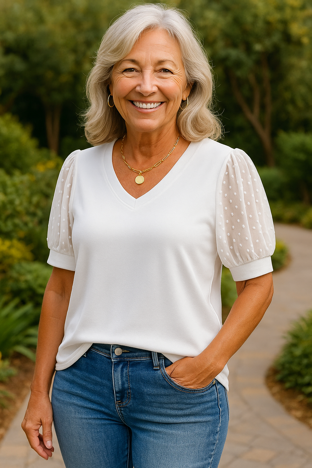 Grace | Top — Covers Arms & Tummy, Flatters Every Curve