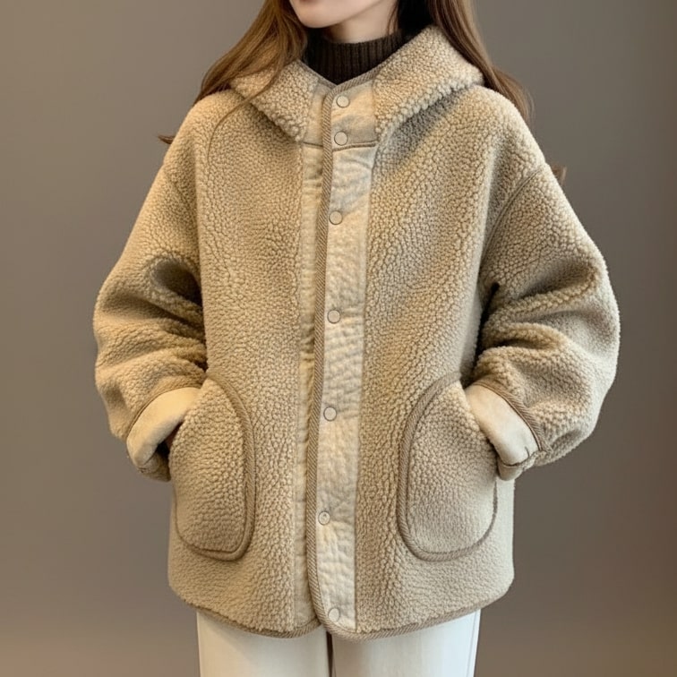 Allegra Plush Hooded Jacket