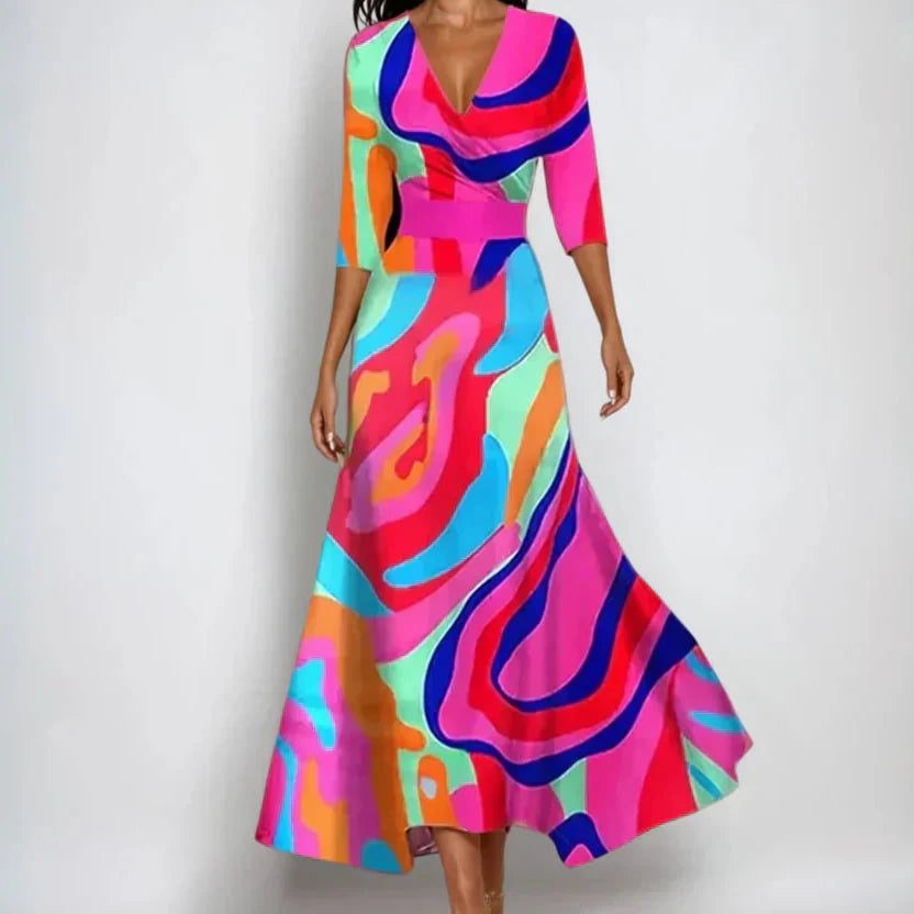 Emily - Luxury Floral Maxi Dress