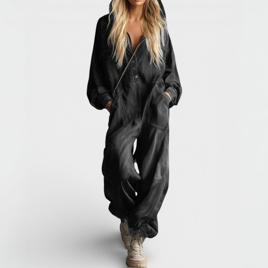 Harper | Long-sleeved hooded jumpsuit