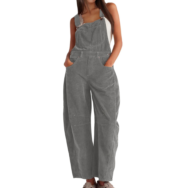 ETHEL – Stylish Barrel Wide Leg Overall Jumpsuit