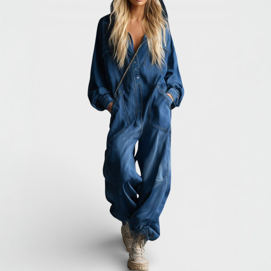 Harper | Long-sleeved hooded jumpsuit