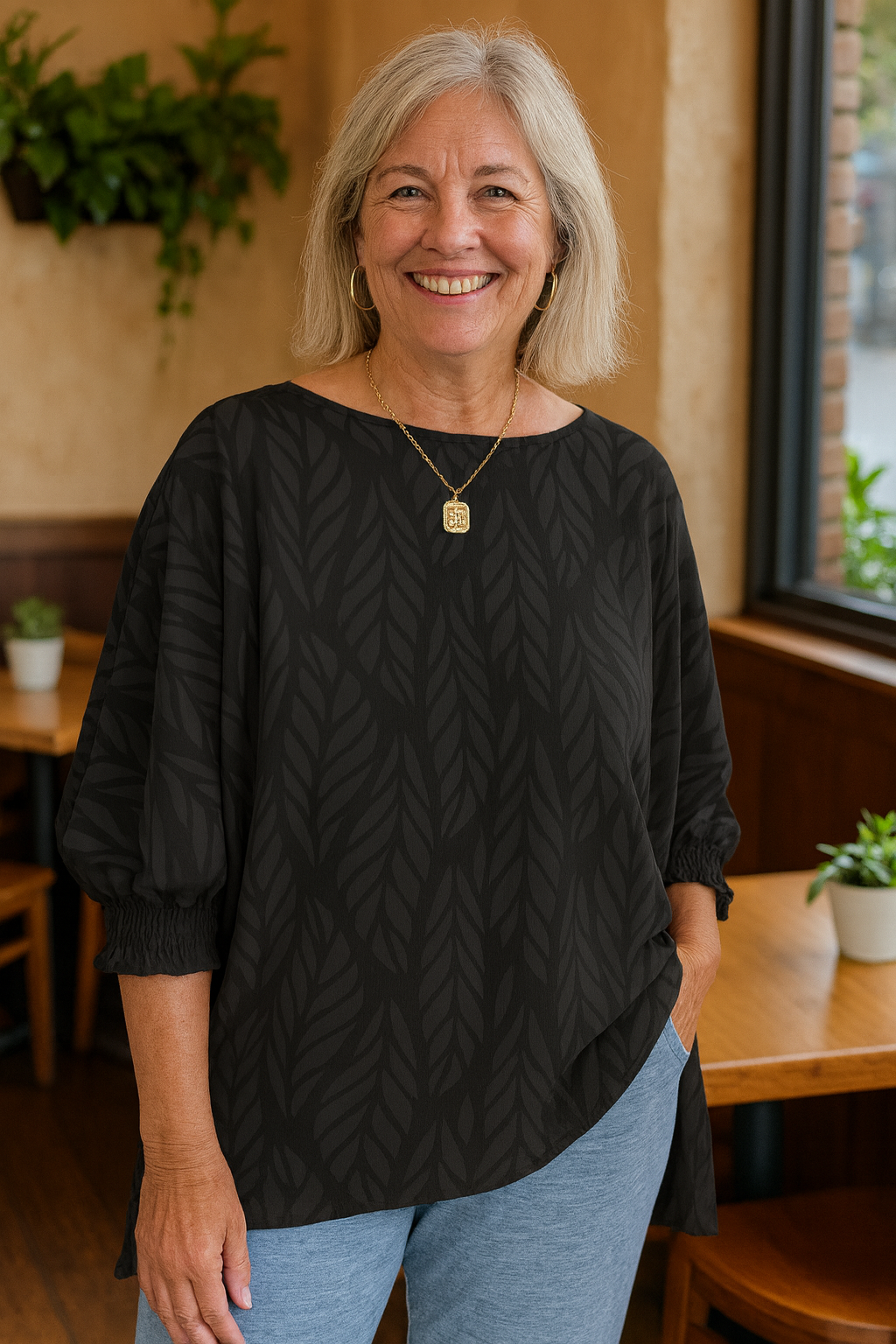 Elandra| FlatterFit Blouse – Confidence, Comfort & Coverage