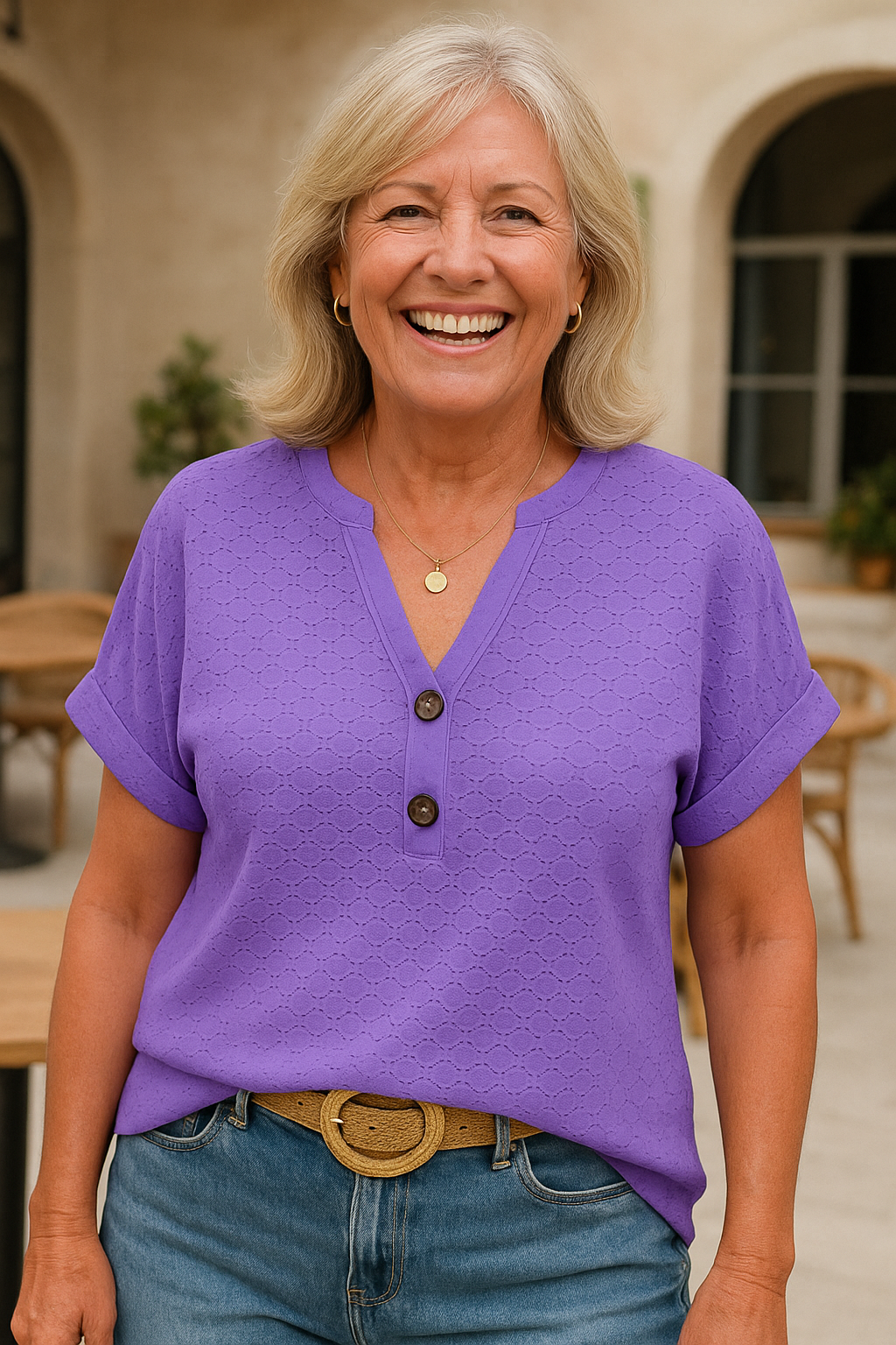 Joan | Blouse – Flattering Fit, Zero Cling, All Confidence